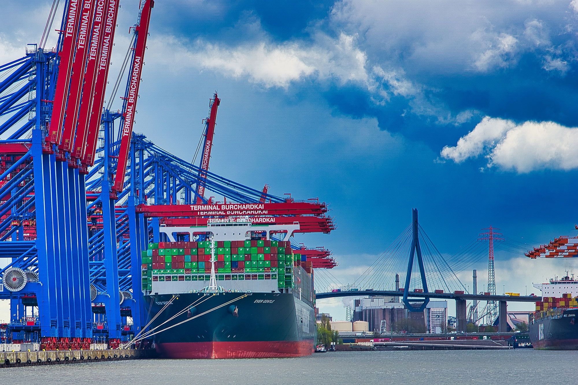 Container Terminal in Hamburg